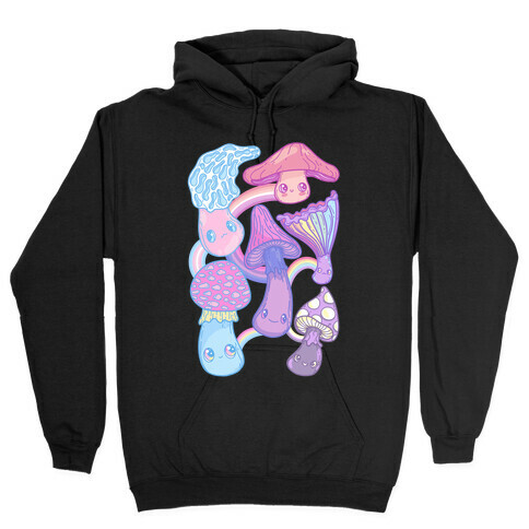 Pastel Pride Mushrooms Hooded Sweatshirt