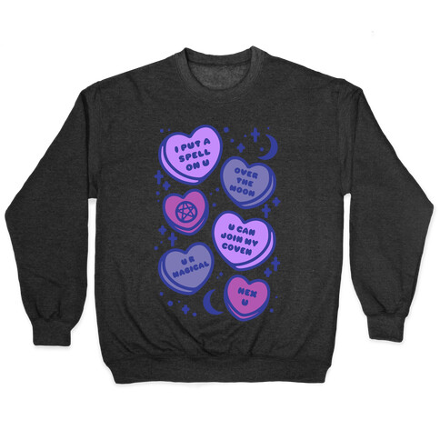 Witchy Candy Hearts  Pullover