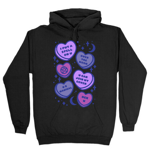 Witchy Candy Hearts  Hooded Sweatshirt
