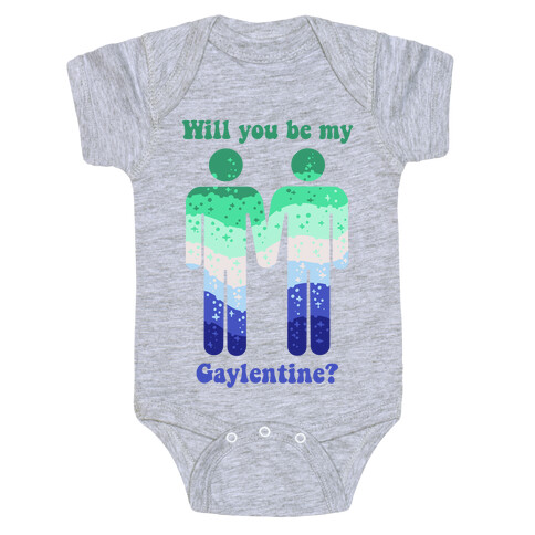 Will You Be My Gaylentine? Gay Love Baby One-Piece