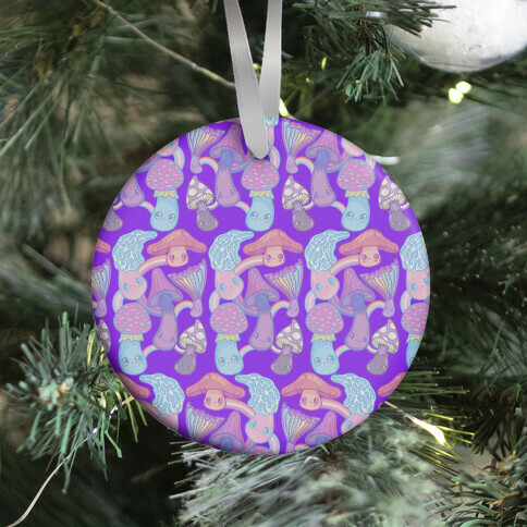 Pastel Pride Mushrooms Ornament