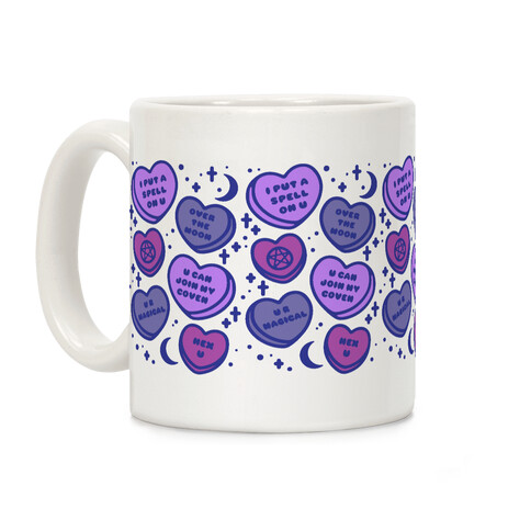 Witchy Candy Hearts  Coffee Mug