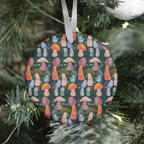 Kawaii Cottage Mushrooms Ornament