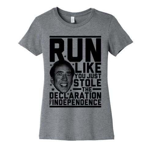 Run Like Nick Cage Womens T-Shirt