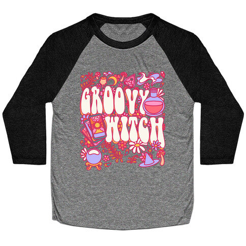 Groovy Witch Baseball Tee