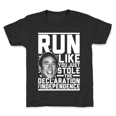 Run Like Nick Cage Kids T-Shirt