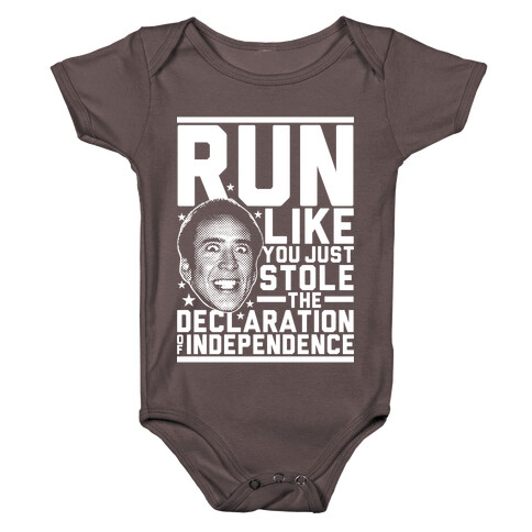 Run Like Nick Cage Baby One-Piece