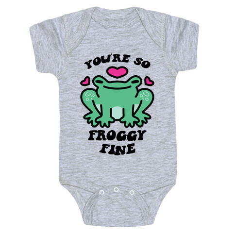 You're So Froggy Fine Baby One-Piece