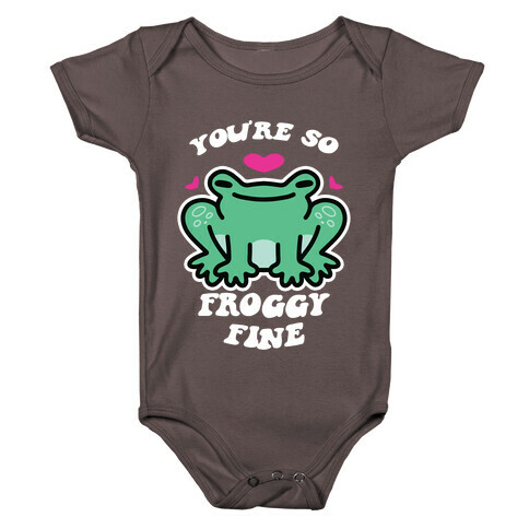 You're So Froggy Fine Baby One-Piece