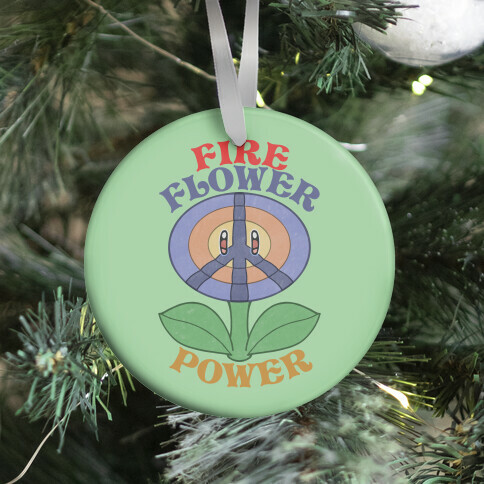 Fire Flower Power Ornament