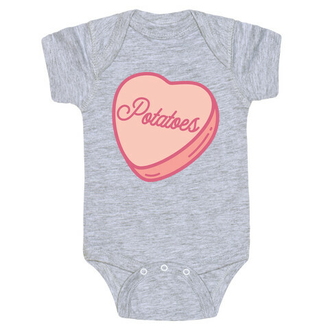 Potatoes Candy Heart Baby One-Piece