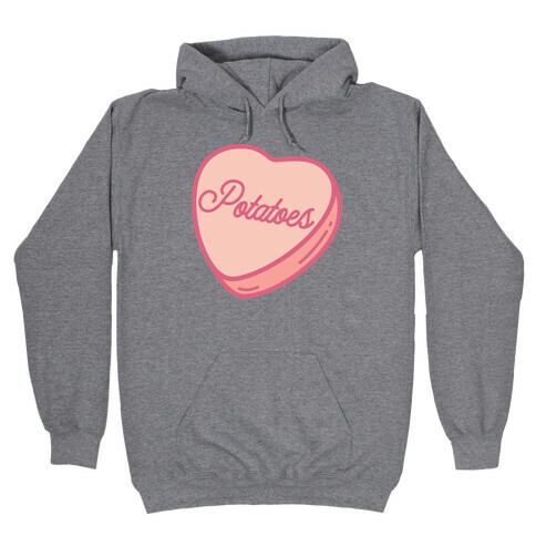 Potatoes Candy Heart Hooded Sweatshirt