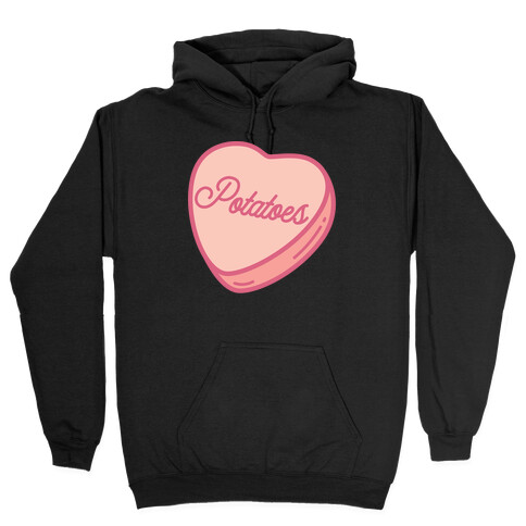 Potatoes Candy Heart Hooded Sweatshirt