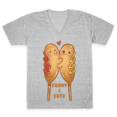 Corny and Cute V-Neck Tee Shirt