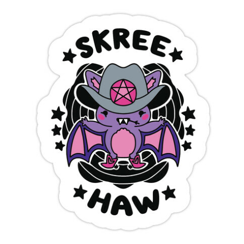 Skree Haw Die Cut Sticker