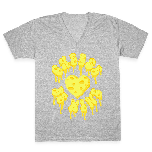 Cheese Be Mine V-Neck Tee Shirt