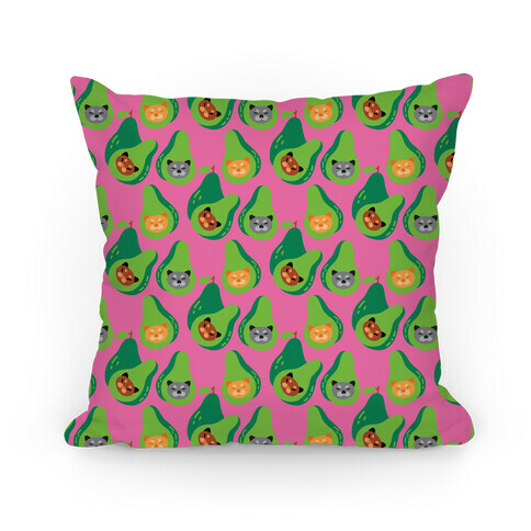 Avo-Kitties Pattern Pillow