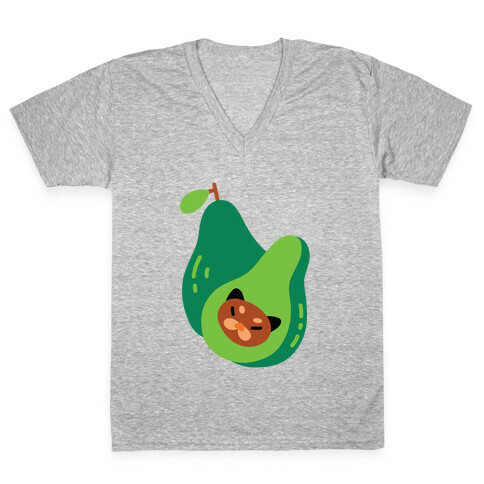 Avo-Kitty V-Neck Tee Shirt