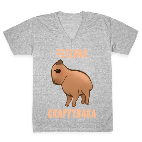 Feeling Crappybara V-Neck Tee Shirt