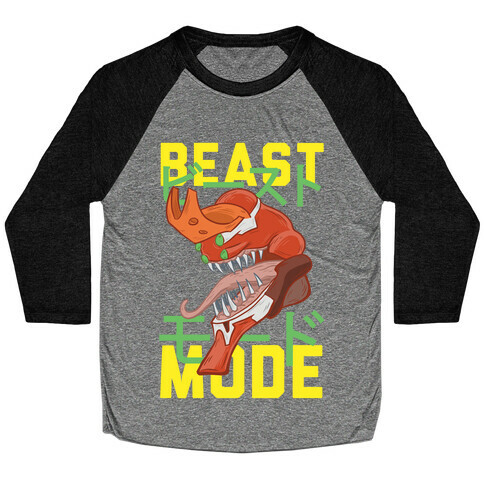 Beast Mode Eva Parody Baseball Tee