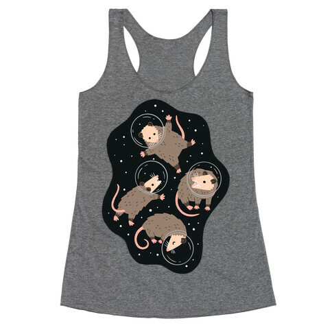 Opossums In Space Racerback Tank Top