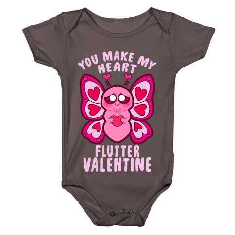 You Make My Heart Flutter Valentine Baby One-Piece