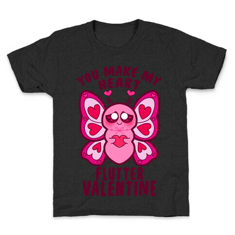 You Make My Heart Flutter Valentine Kids T-Shirt