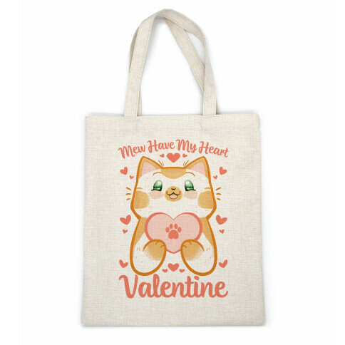 Mew Have My Heart, Valentine Casual Tote