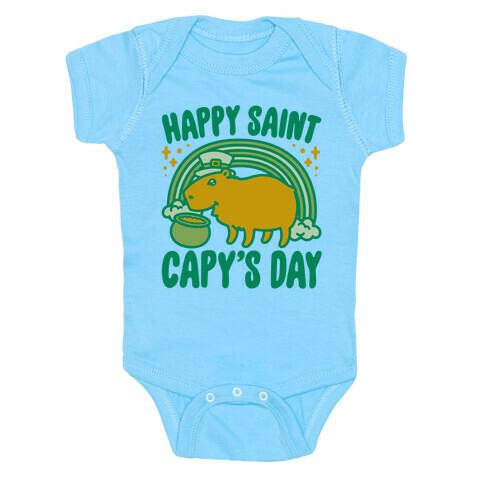 Happy Saint Capy's Day Baby One-Piece