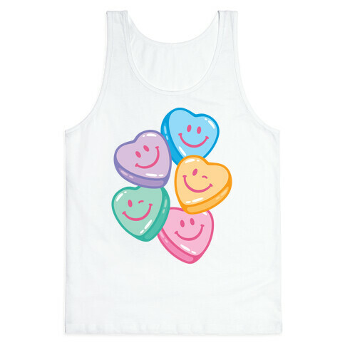 Smiley Candy Hearts Tank Top