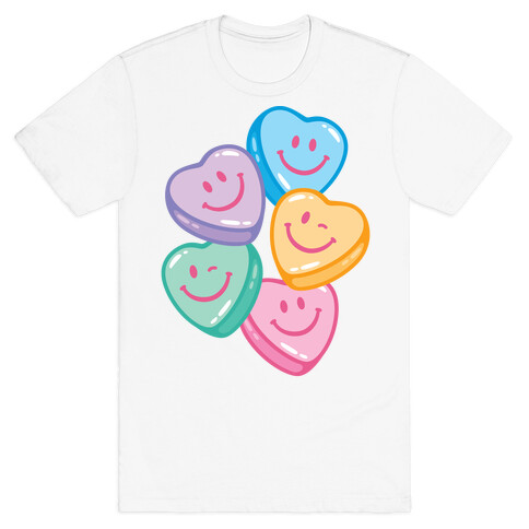 Smiley Candy Hearts T-Shirt