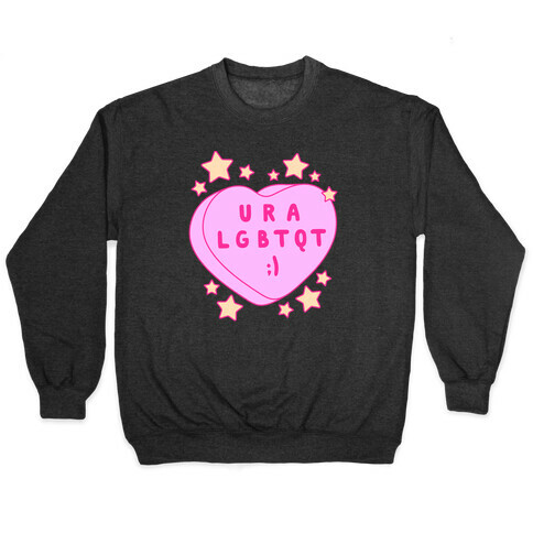 U R A LGBTQT Candy Heart Pullover