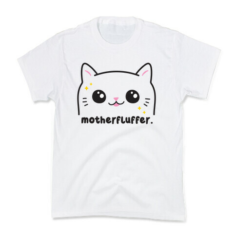 Cuss Cat Motherfluffer Kids T-Shirt