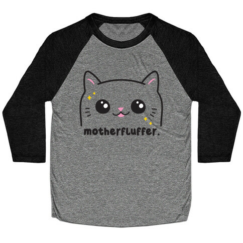 Cuss Cat Motherfluffer Baseball Tee