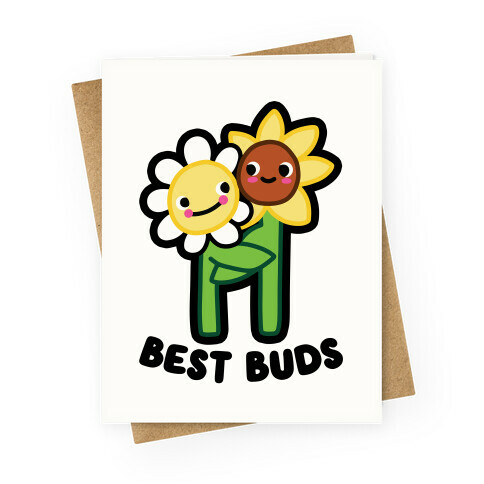 Best Buds (Flower Friends) Greeting Card