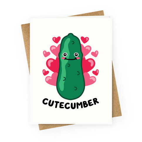 Cutecumber Greeting Card