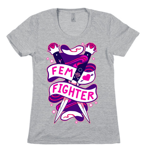 Fem Fighter Womens T-Shirt