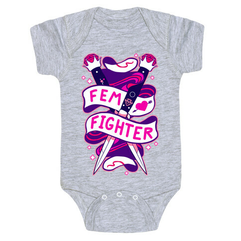 Fem Fighter Baby One-Piece