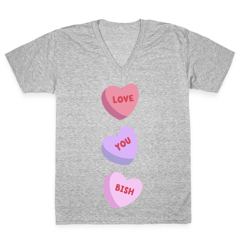 Love You Bish V-Neck Tee Shirt