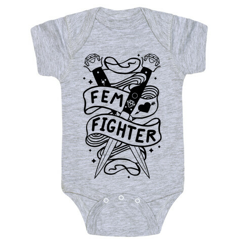 Fem Fighter Baby One-Piece