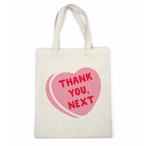 Thank You Next Pink Candy Heart Casual Tote
