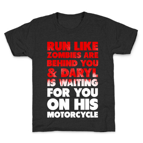 Run Like Daryl is Waiting (Bloody) Kids T-Shirt