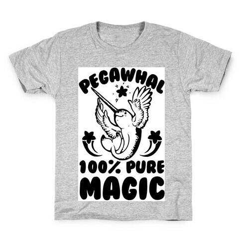PegaWhal: 100% Pure Magic Kids T-Shirt