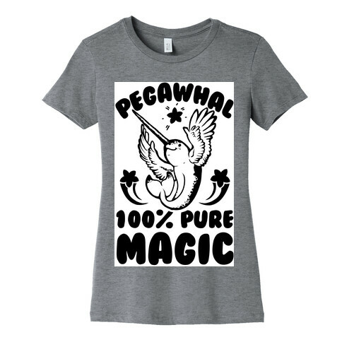 PegaWhal: 100% Pure Magic Womens T-Shirt
