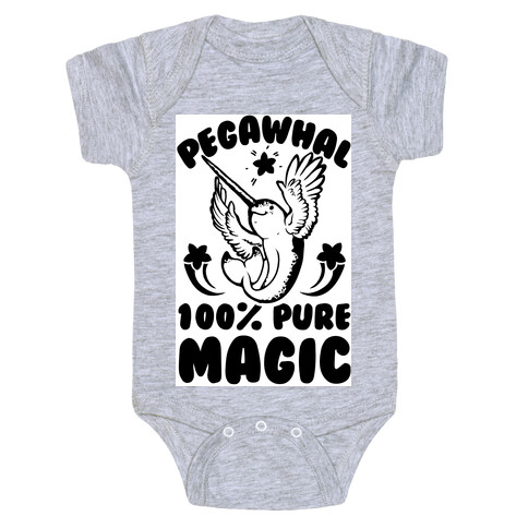 PegaWhal: 100% Pure Magic Baby One-Piece