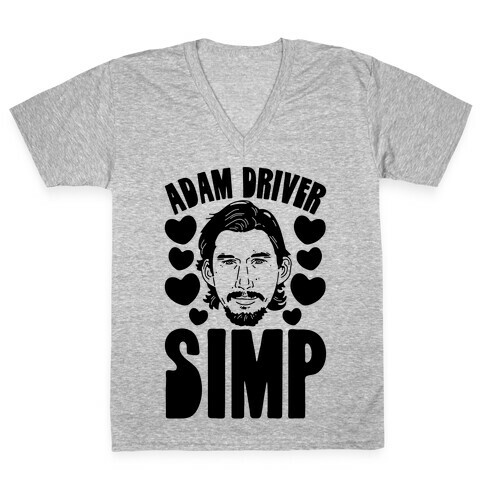 Adam Driver Simp Parody V-Neck Tee Shirt