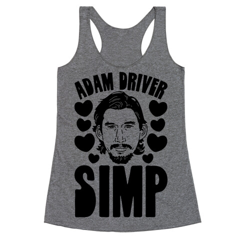Adam Driver Simp Parody Racerback Tank Top
