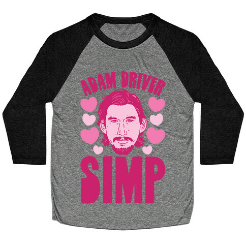 Adam Driver Simp Parody Baseball Tee