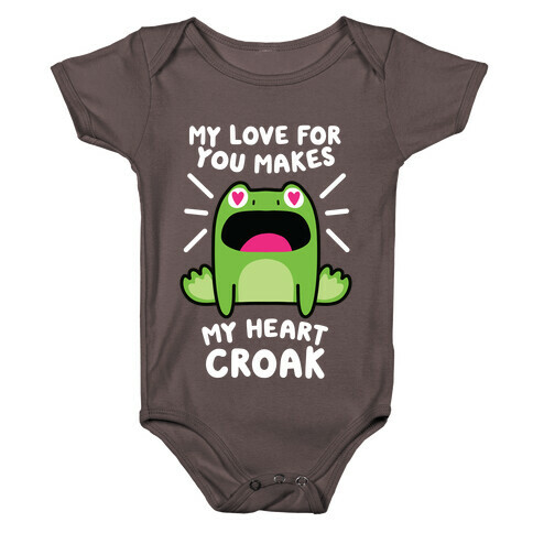My Love For You Makes My Heart Croak Baby One-Piece