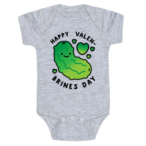 Happy Valen-Brines Day Baby One-Piece